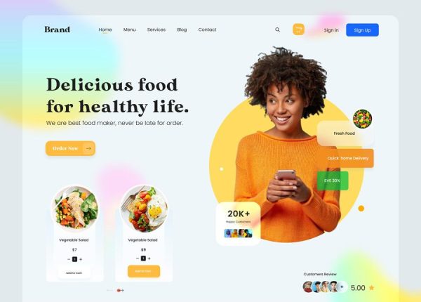 contoh website UMKM modern