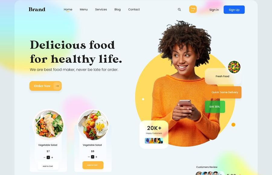 contoh website UMKM modern